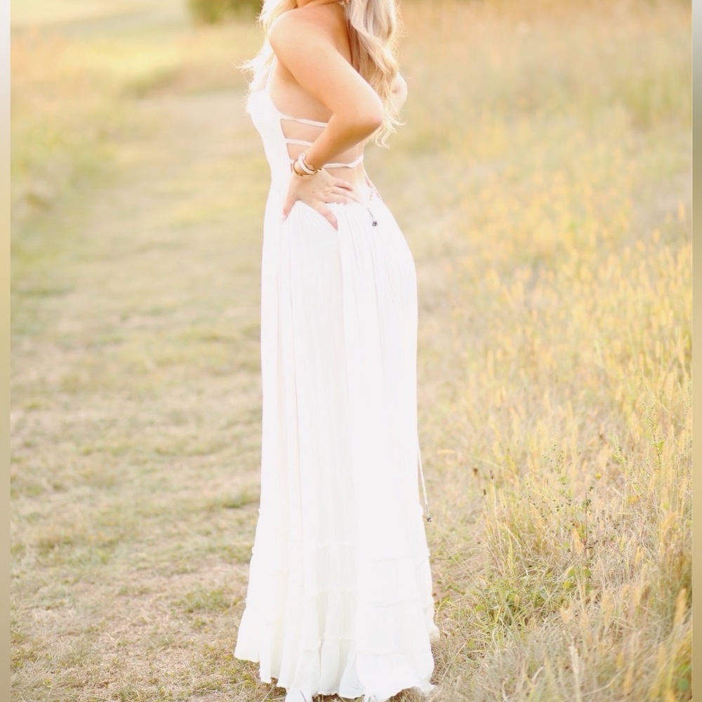 Free People Extratropical Maxi Dress In Ivory